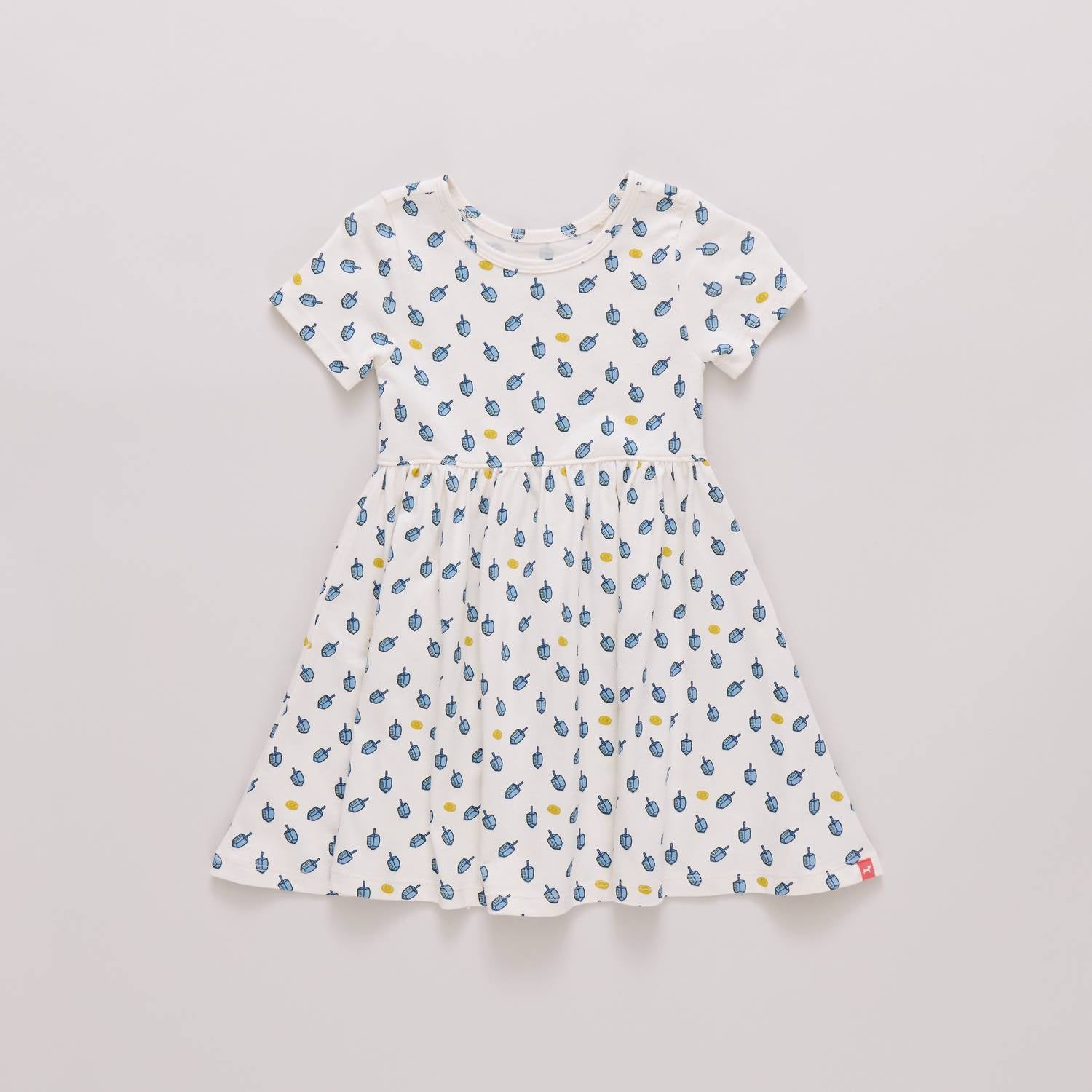 Coop Kids By Pink Chicken - Girls Tossed Dreidels Sunny Dress