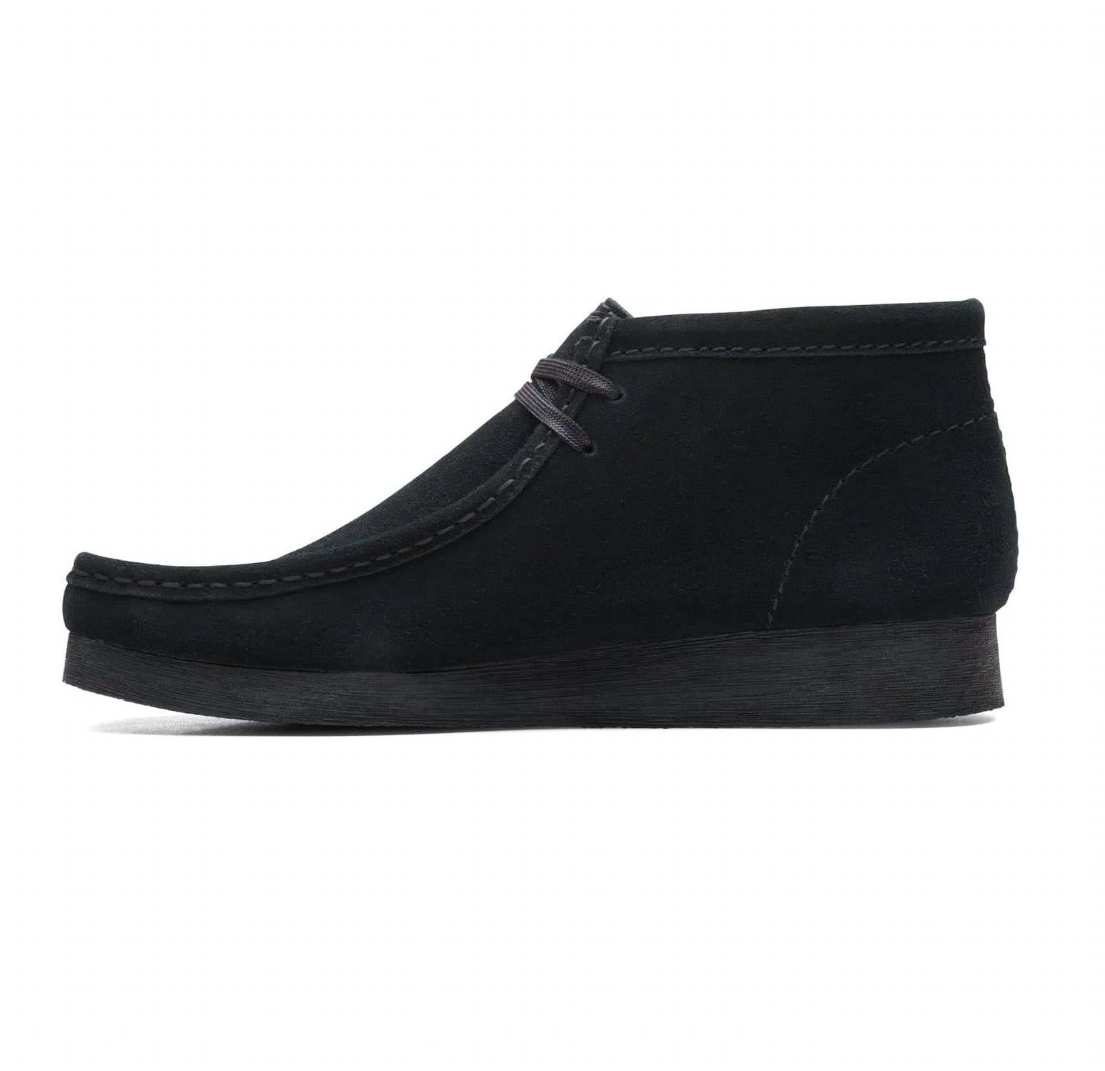 Clarks Women's Wallabee 2 Boot in black suede - women's shoe