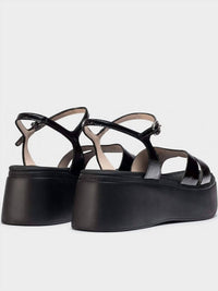 Wonders - Women's Leather Platform Shoes