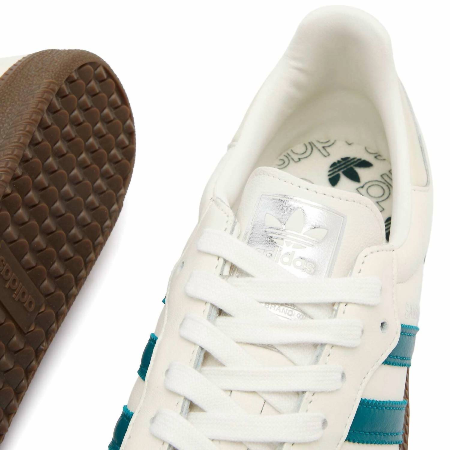adidas Women’s Sambae Og Sneakers in cloud white teal wonder white - women's sneaker - view 4
