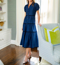 Sail To Sable - Button Front Shirt Dress