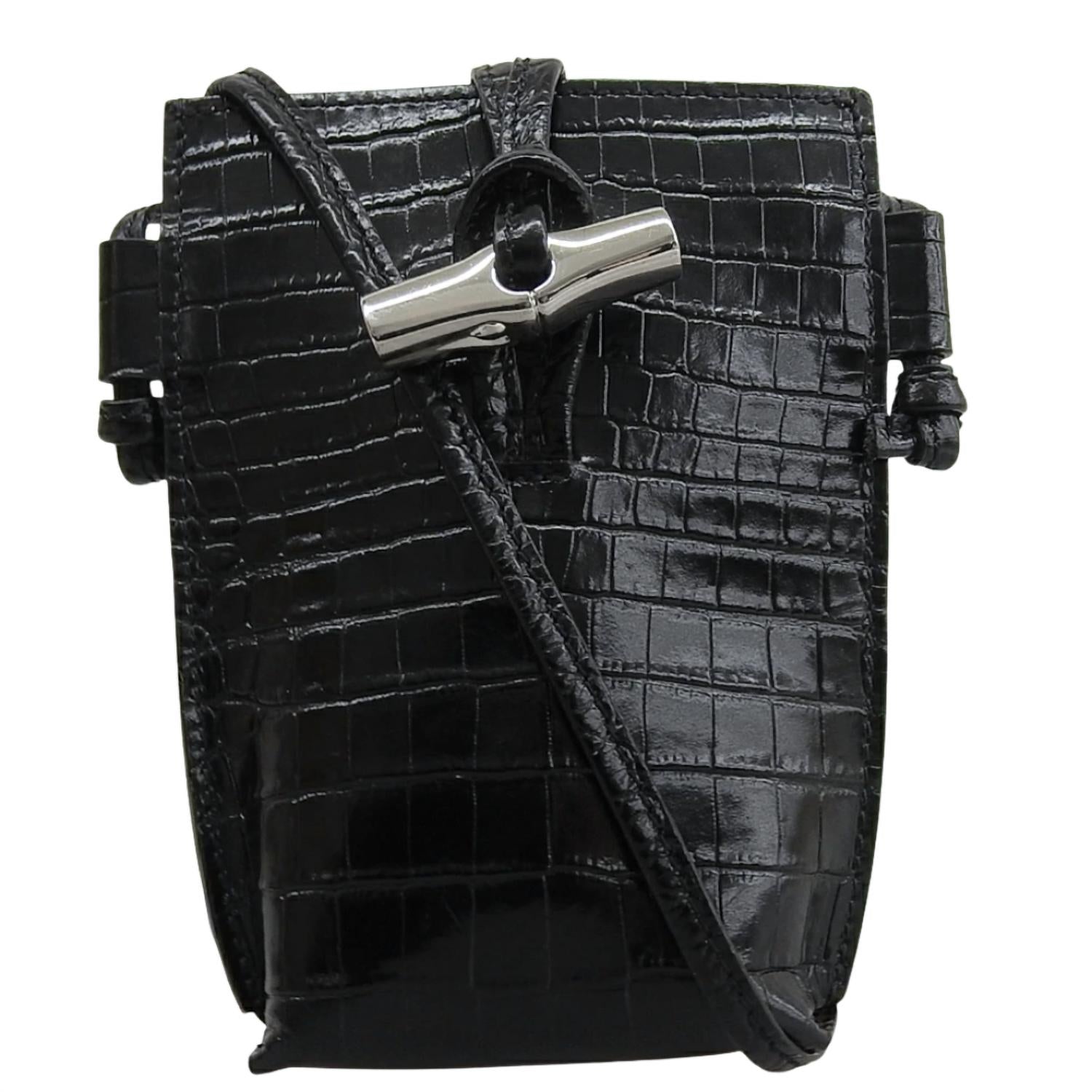 Longchamp - Le Roseau Croc Phone Case