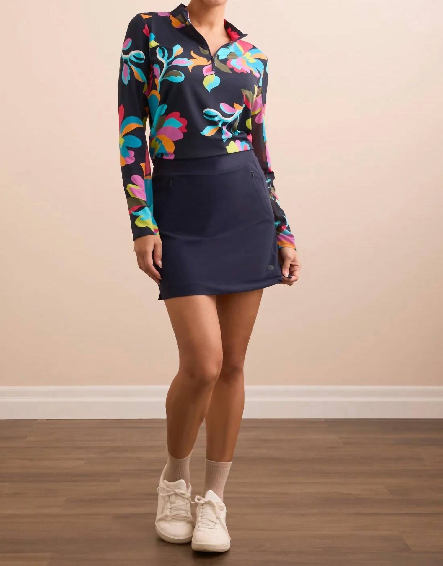 Tribal - 4-way Stretch Pull-on Straight Skort