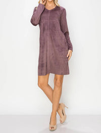 Joh - Aurora Suede Long Sleeve Dress