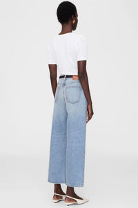ANINE BING Pia Short Sleeve Tee in off white - women's t-shirt - detail view