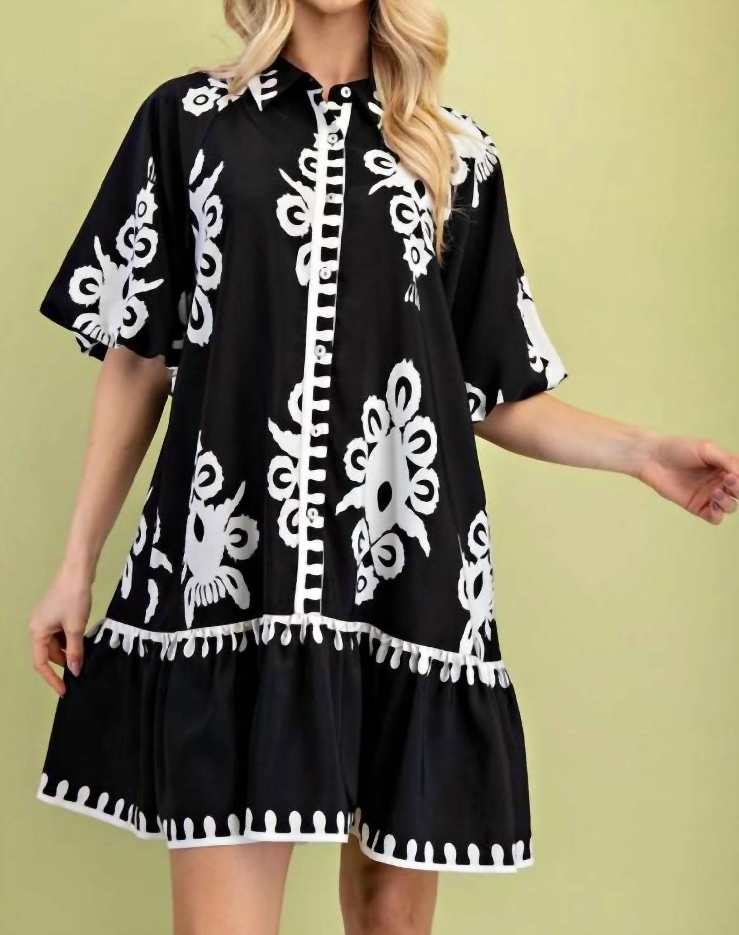 Gigio - Bold Print Mini Dress