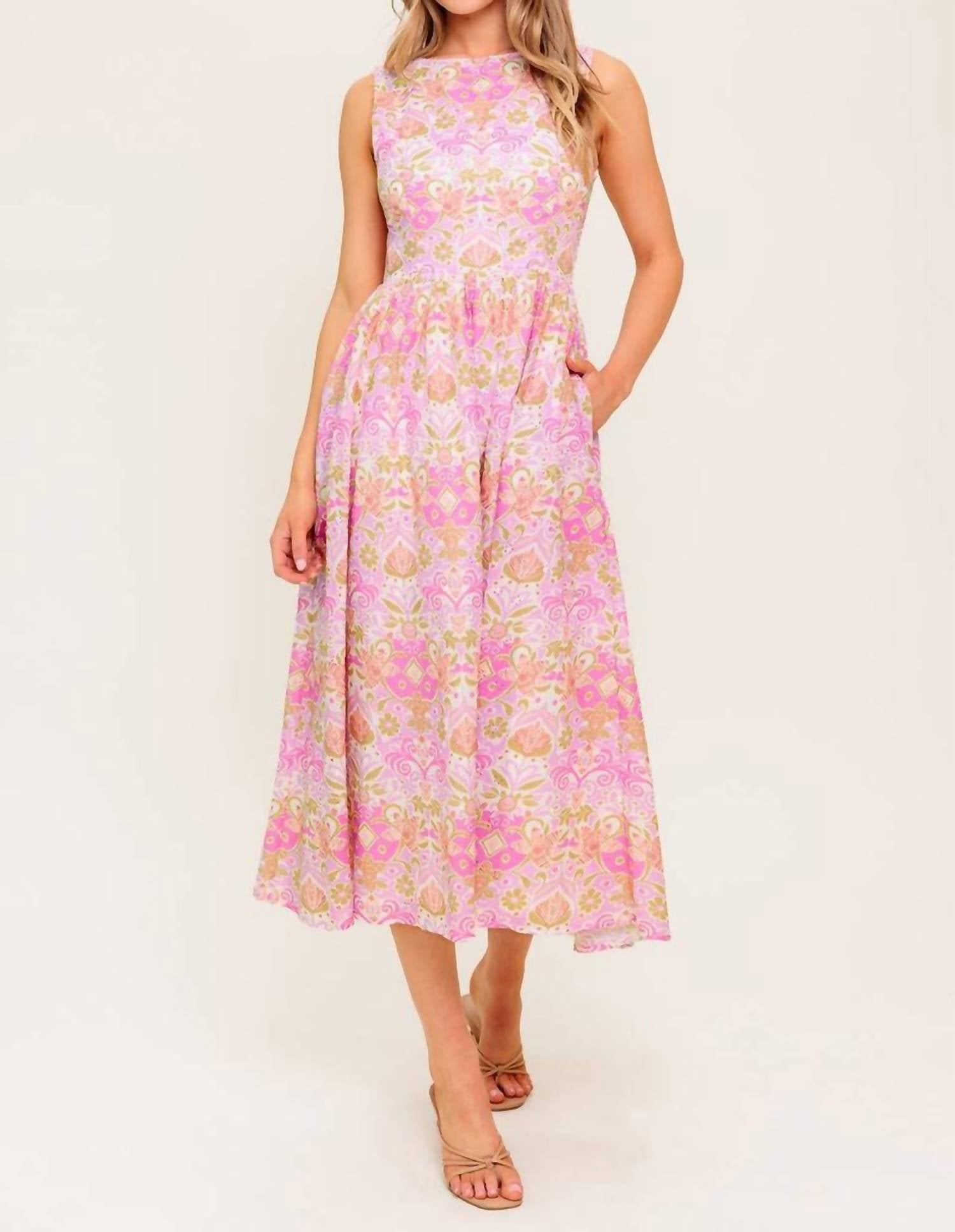 Flying Tomato - Under The Sun Woven Midi Dress