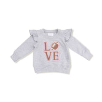 Angel Dear - Girls' Love Patch Sweatshirt And Tutu Set