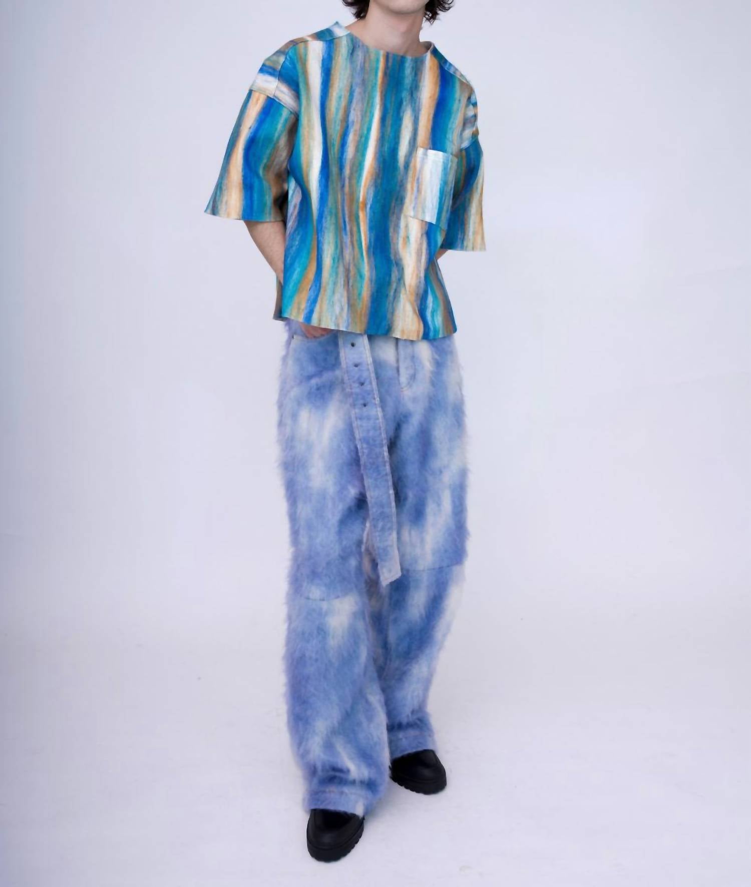 Kawakey - Felt Oversized Shirt