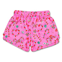 iScream Women's Merry Mints Plush Shorts in pink - women's shorts - detail view