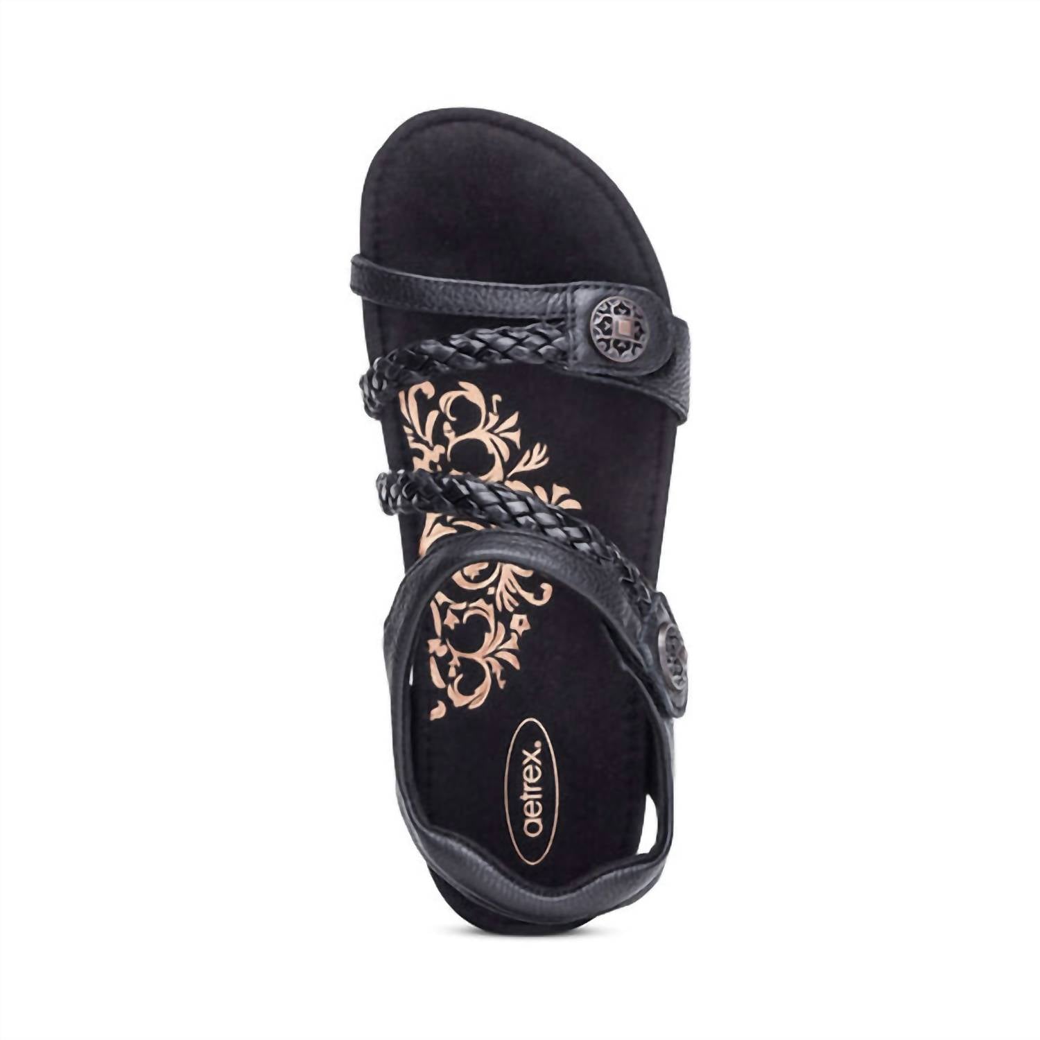 Aetrex - Women's Adjustable Braided Quarter Strap Sandals