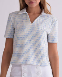 Never A Wallflower - Knit Pop Over Short Sleeve Top
