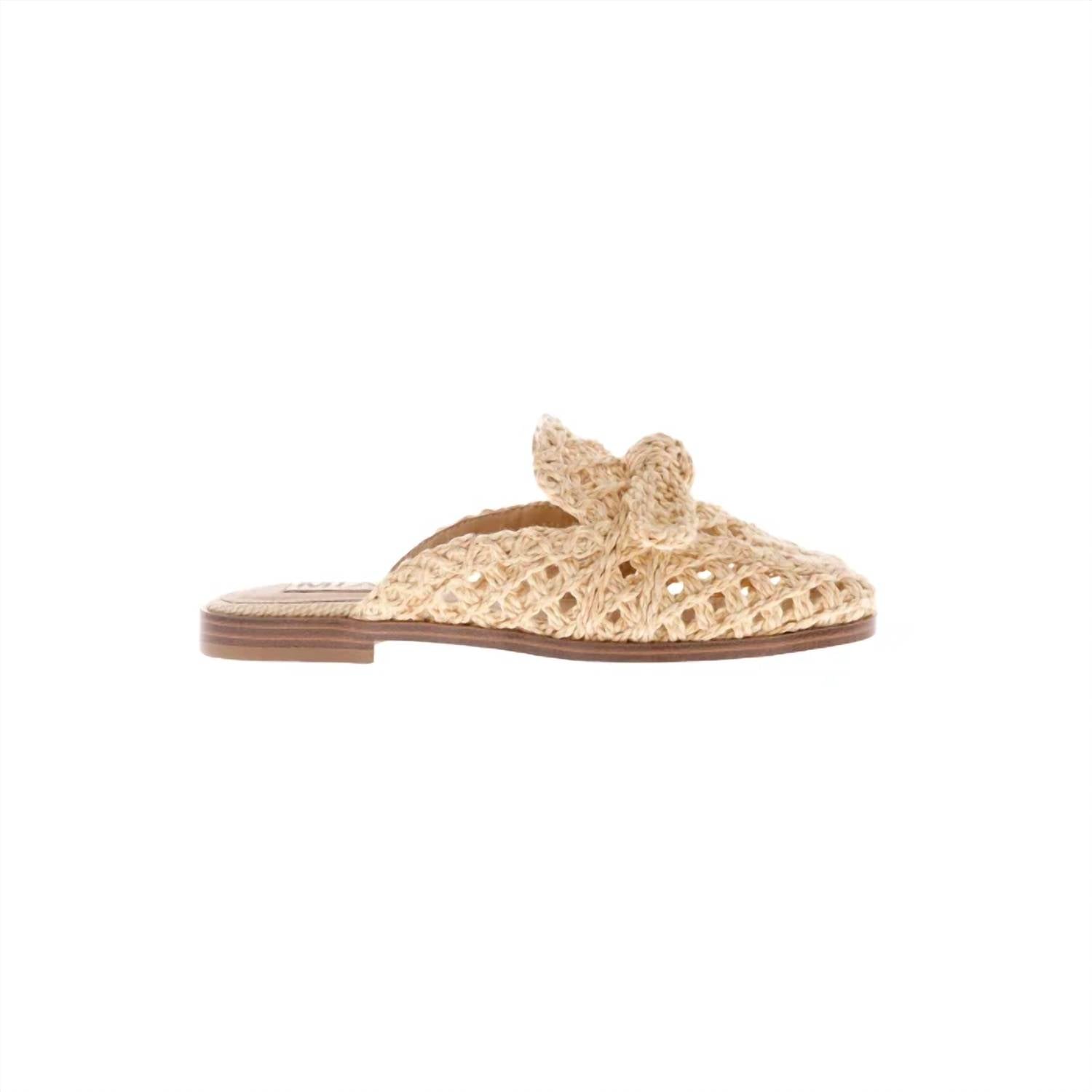 Mia - Women's Layce Raffia Mules