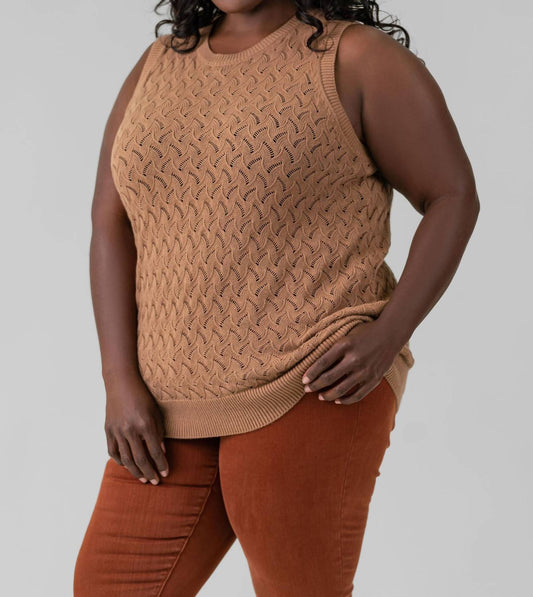 Minnie Rose - COTTON CASHMERE POINTELLE TANK