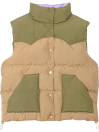 XIRENA Miller High Puffers Vest in woodland - women's jacket - alternate view