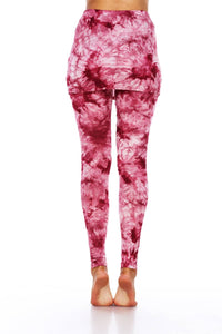 White Mark - Tie Dye Skirted Leggings