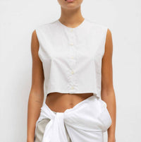 Leset - Yoshi Crewneck Cropped Vest