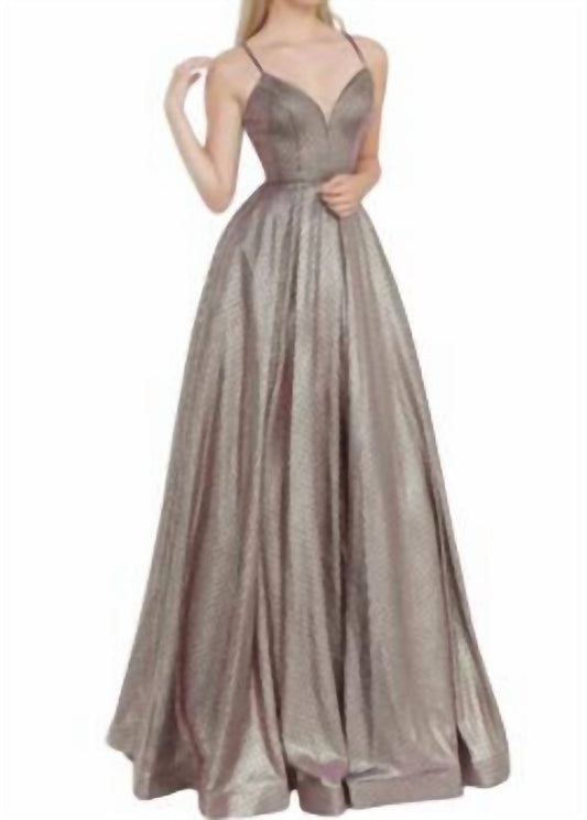 Metallic Ballgown