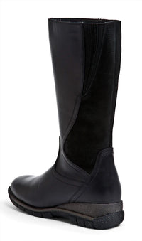 Blondo Women's Anouk Mid-calf Waterproof Leather Boots in black - women's shoe - detail view