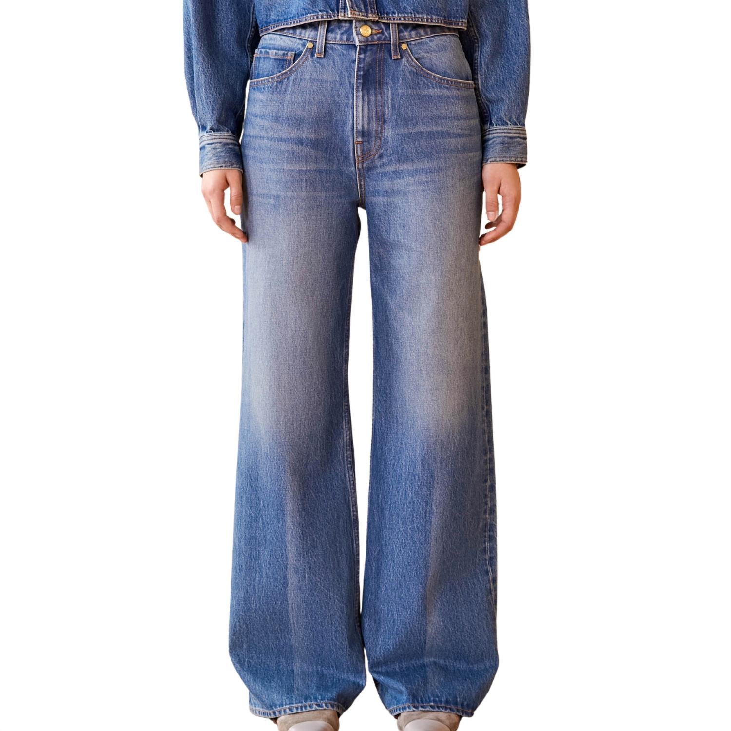 Ulla Johnson Women's The Willow Jean in danube medium indigo wash - women's jeans