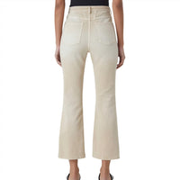 CLOSED Women's A Better Blue High Sun Pant in reed beige - women's pants - detail view