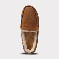 Lamo Men's Harrison Wide Slip-on Moccasin in chestnut - men's loafer - view 7