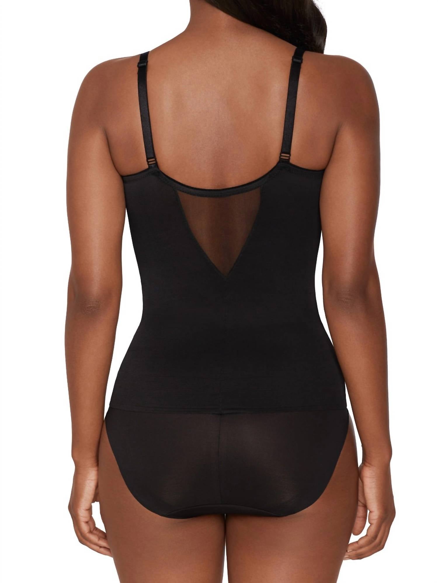 Miraclesuit Sexy Sheer Shaping Cami in black - women's shirt - alternate view