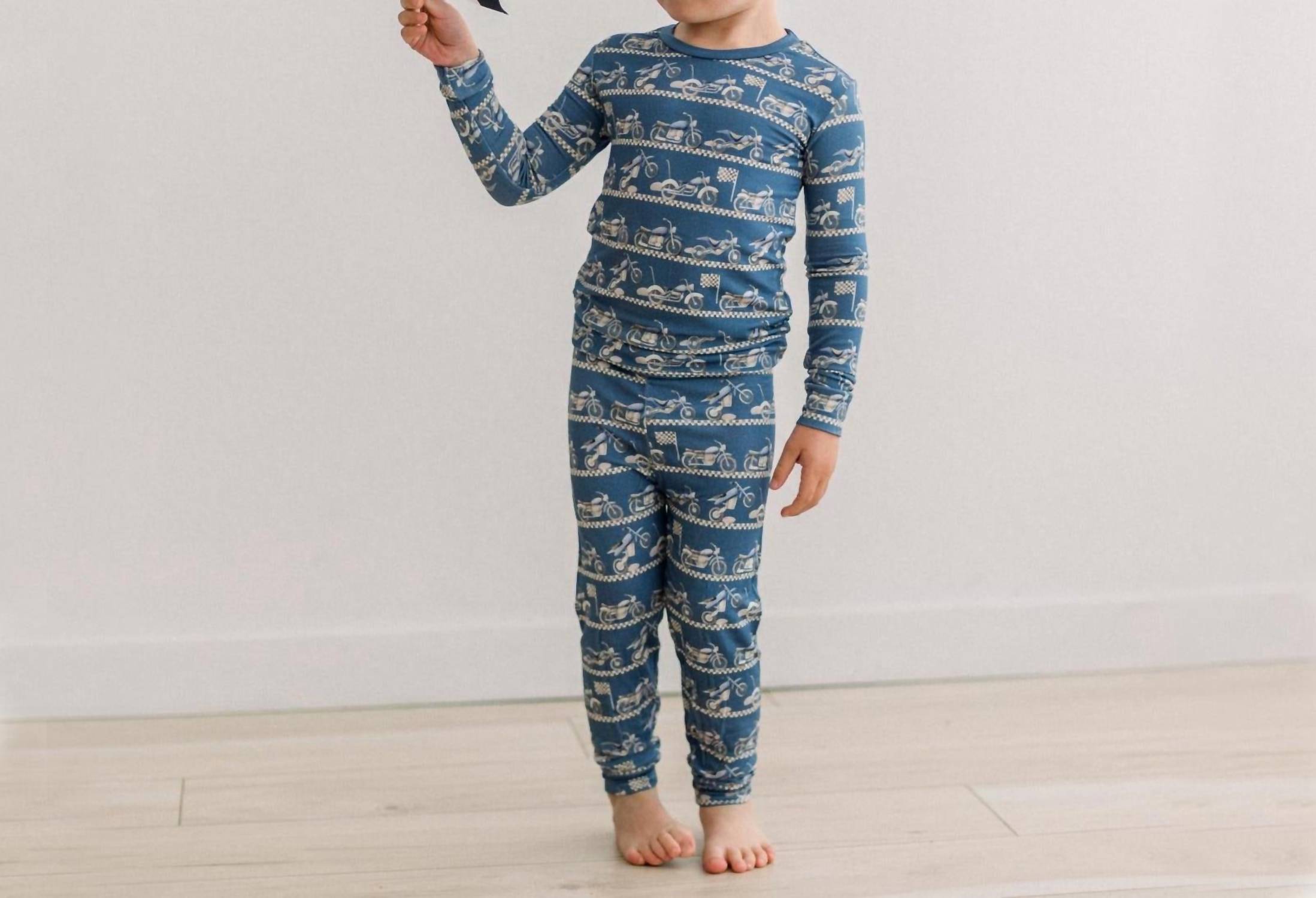 Kickee - Boy's Long Sleeve Pajama Set