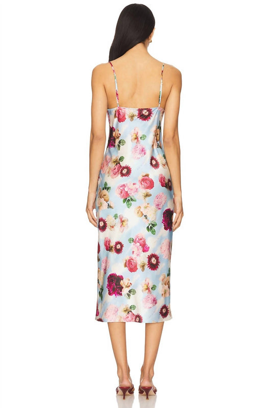 Fleur Du Mal - Draped Neck Mid-length Slip Dress