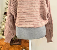 Braided Cable Knit Sweater
