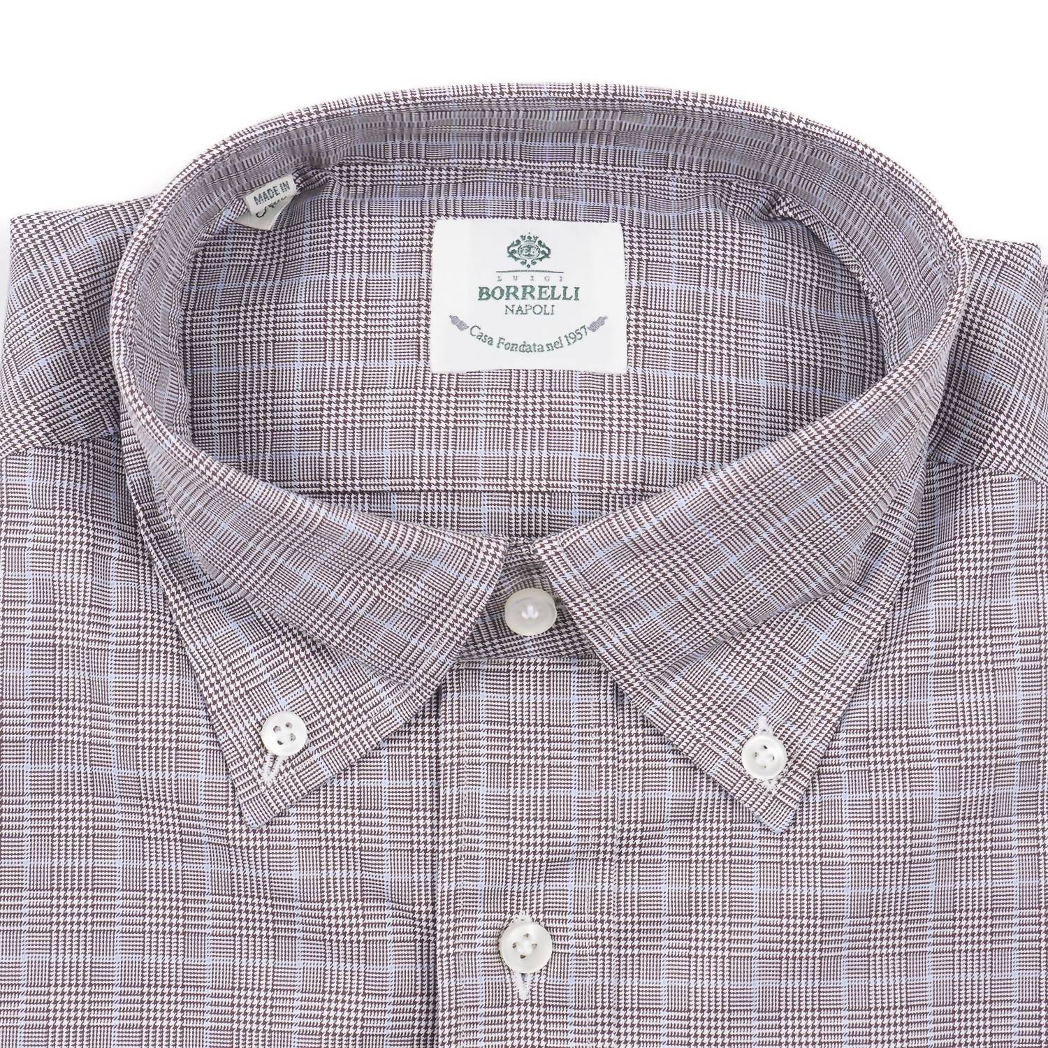 Luigi Borrelli Napoli - Men's Regular-fit Cotton Dress Shirt