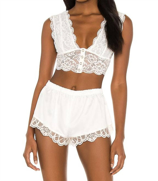 Free People - Lace Bralette With Snaps