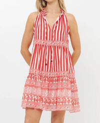 Oliphant - Sleeveless Tiered Mini Dress