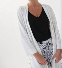 Joseph Ribkoff - Studded Open Front Long Cover-up Cardigan