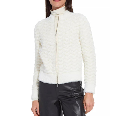 Lysse - Ivanna Zip Front Knit Bomber Jacket