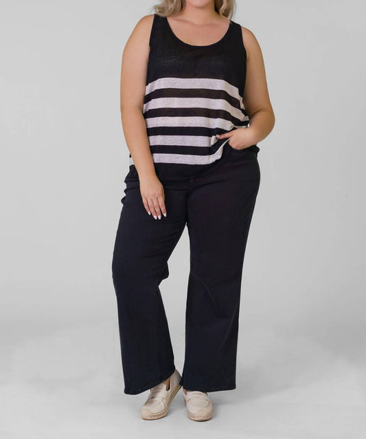 Nic + Zoe - Featherweight Striped Tank Top - Plus