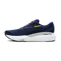BROOKS Men's Adrenaline Gts 24 Running Shoes in peacoat black sharp green 3 - men's shoe - alternate view