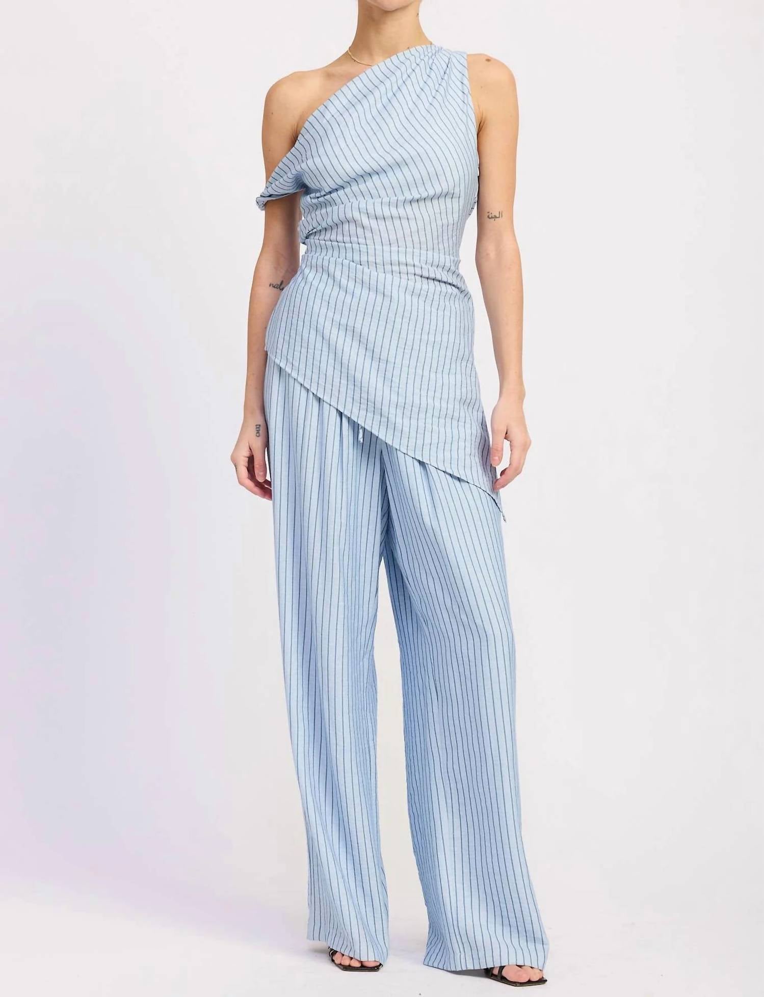 Emory Park - Wide Leg Pinstripe Pant