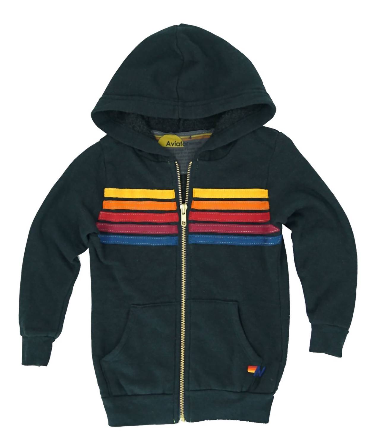 Aviator Nation - Kid's Stripe Zip Hoodie