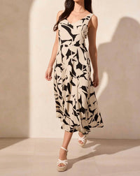 Tribal - Printed High-low Dress