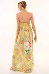 Aratta Birth Of Venus Maxi Dress in pearl print - women's dress - alternate view