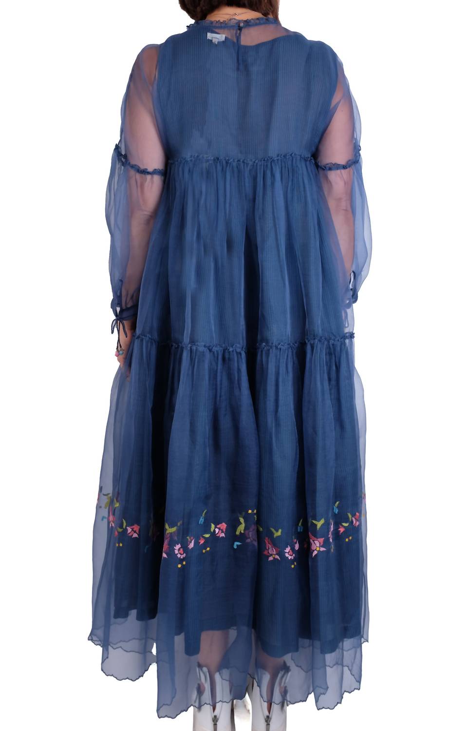 Eka Design Studio - Overlay Embroidered Tiered Dress