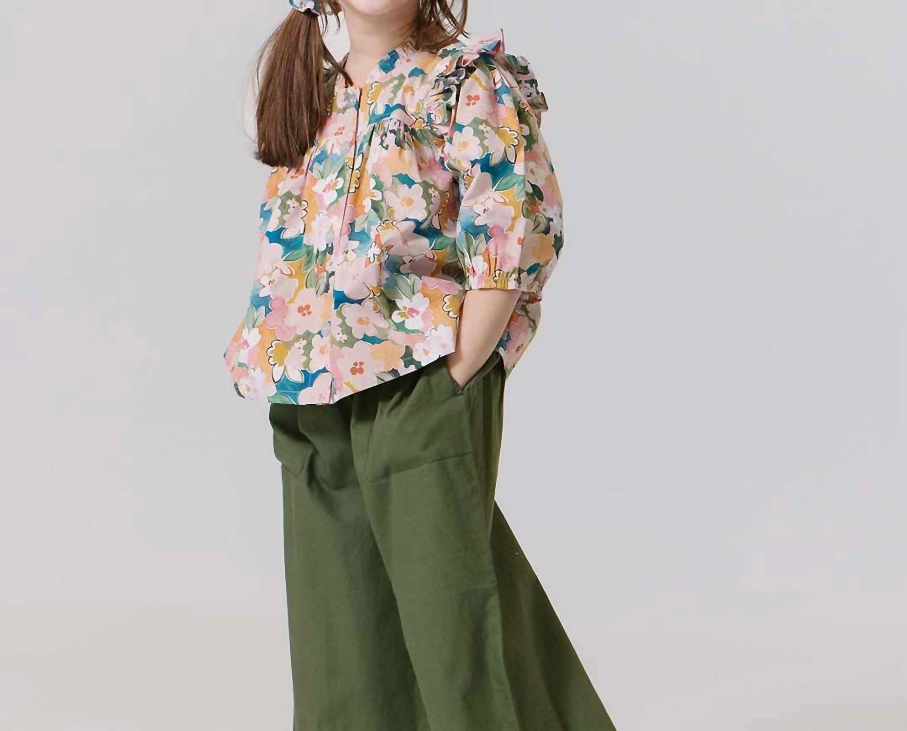 Pink Chicken - Girls Kalani Button Up Top