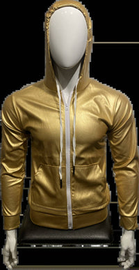 Knobs - Men's Faux Leather Hoodie