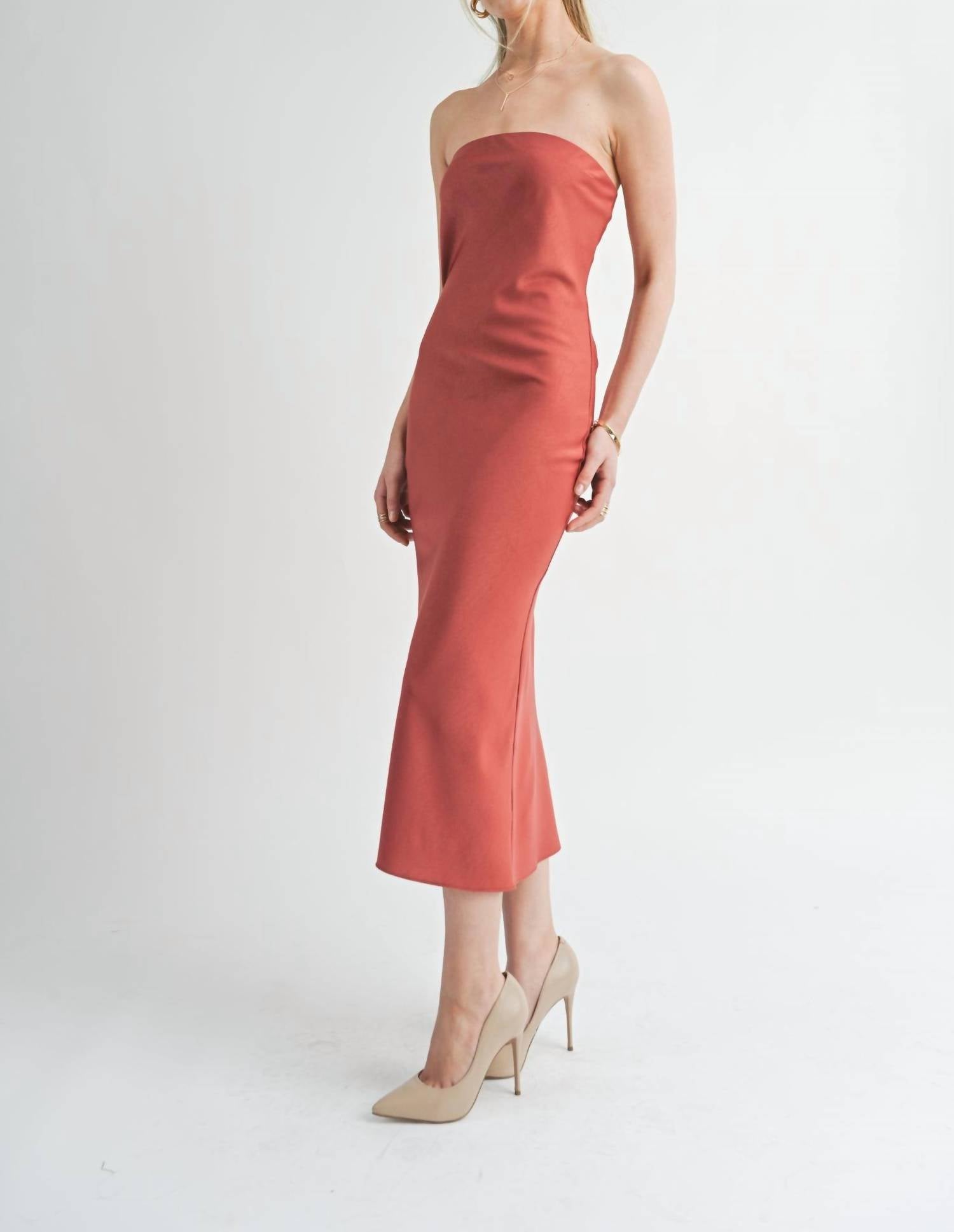 Sage The Label - Jess Tube Sleeveless Midi Dress