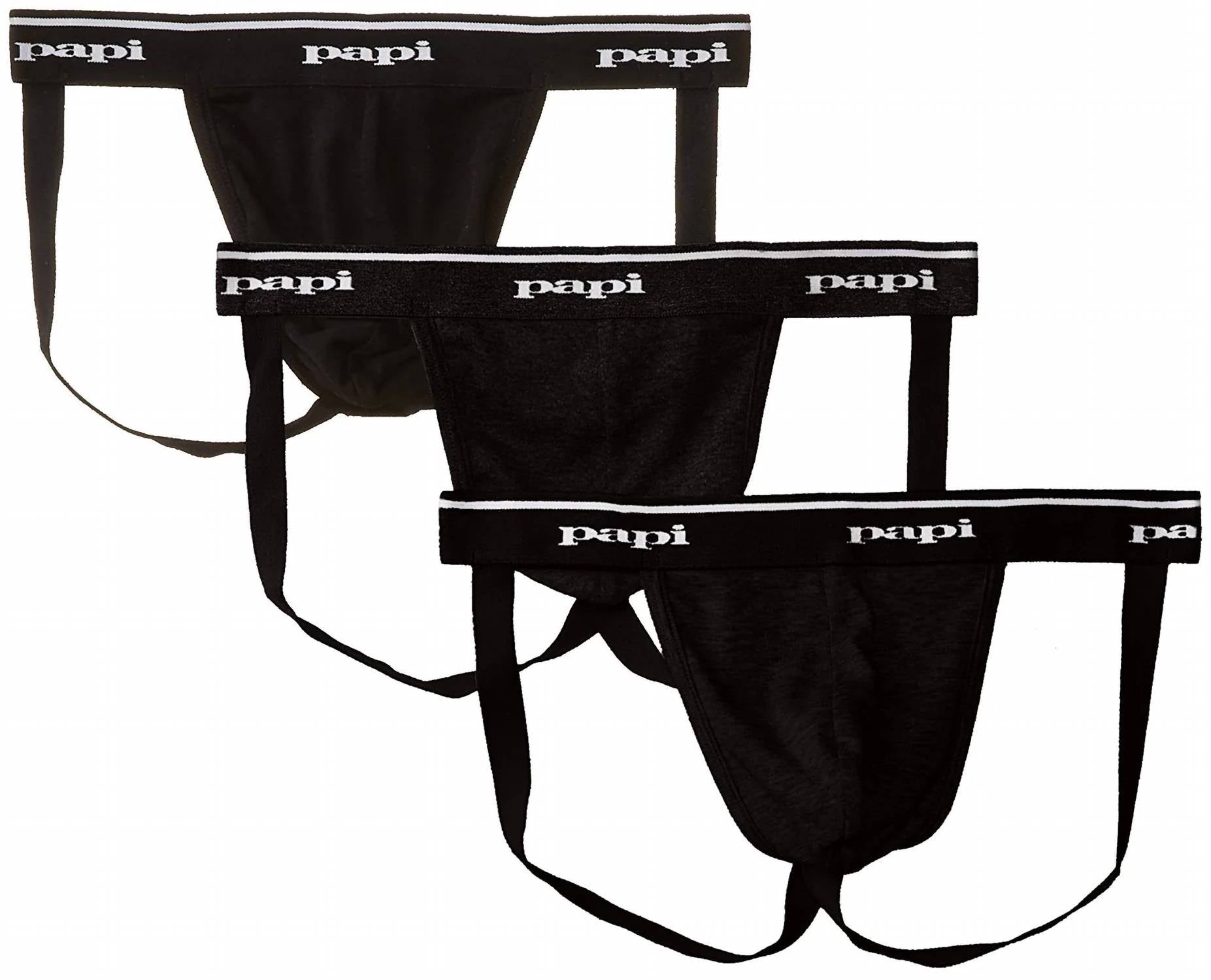 Papi - Men's Cotton Jockstrap Briefs - 3 Pack