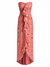 Ramy Brook - Daisy Goldie Floral Strapless Gown