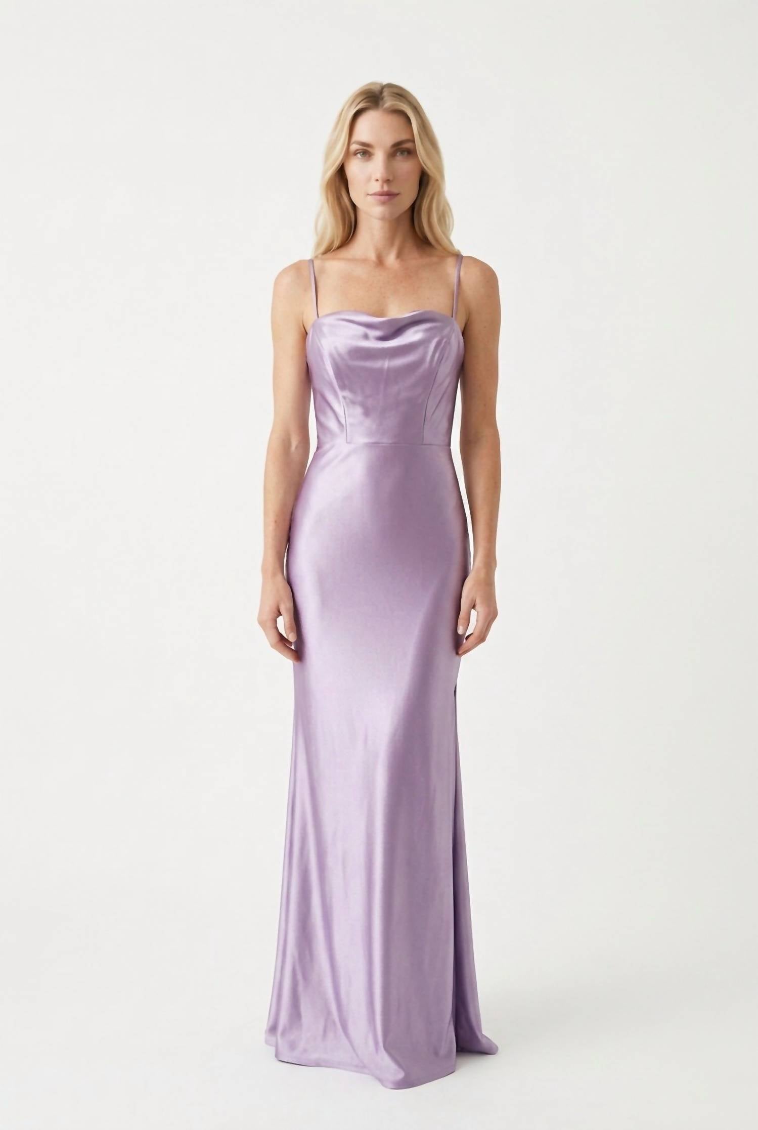 Faviana - Women's Cowl Neck Maxi Dress