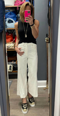 Dear John Denim - Aubrey Wide Leg Cropped Pant