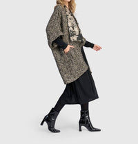 ALEMBIKA Delice Boucle Coat in glow - women's jacket - alternate view